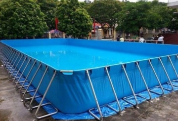 Hàng loạt bể bơi di động được lắp tại các trường Tiểu học ở Quảng Ninh