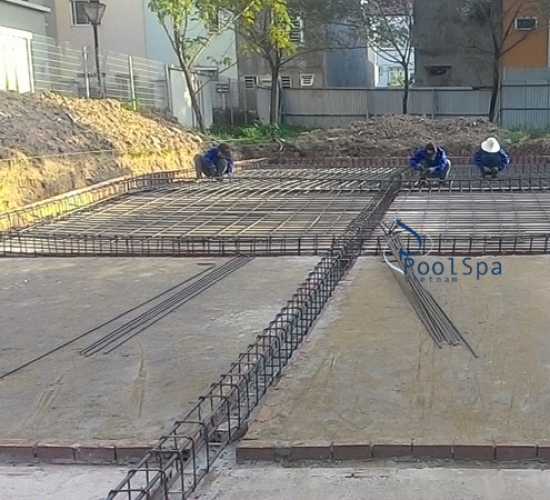 QUY TRÌNH XÂY DỰNG HỒ BƠI BETONG CỐT THÉP